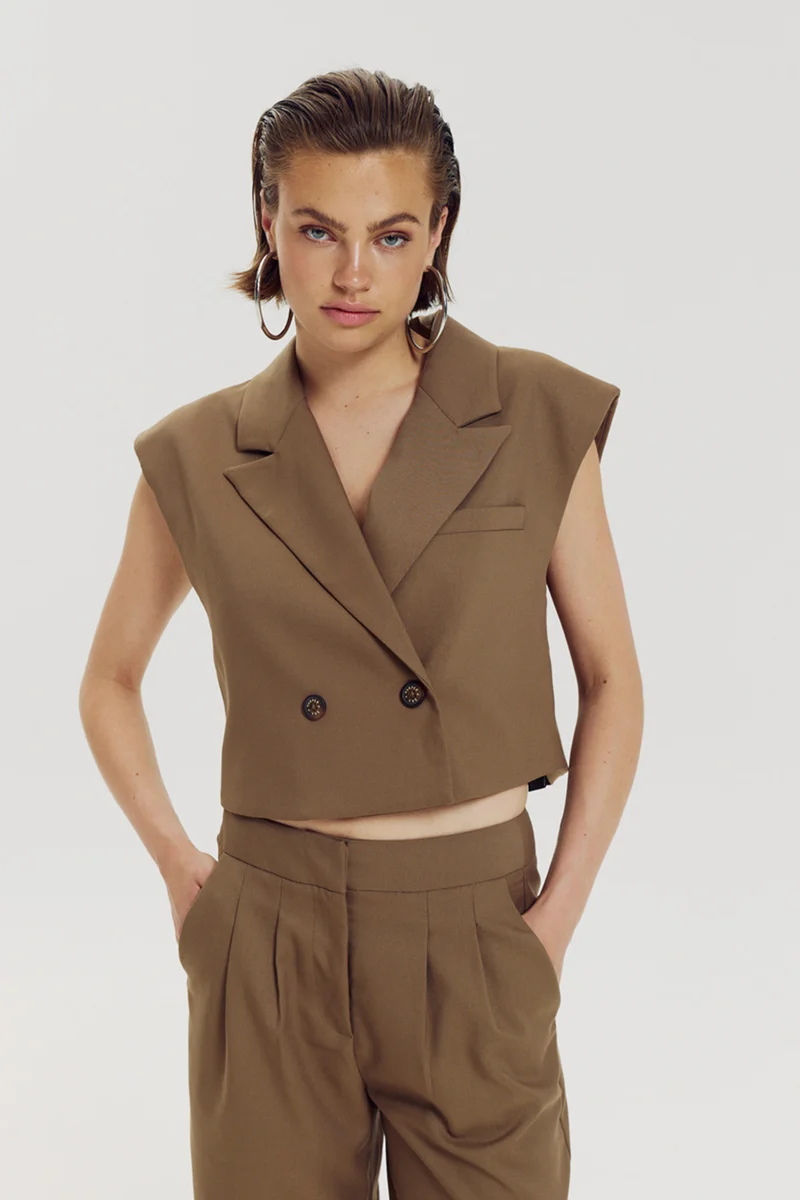 Gilet Esmee Muted Moss AW6N206