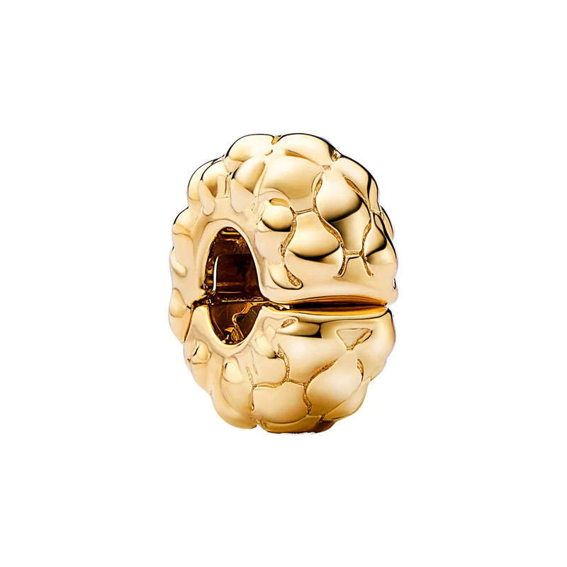Pandora Moments Gold Plated Studded Clip Bedel 762716C00