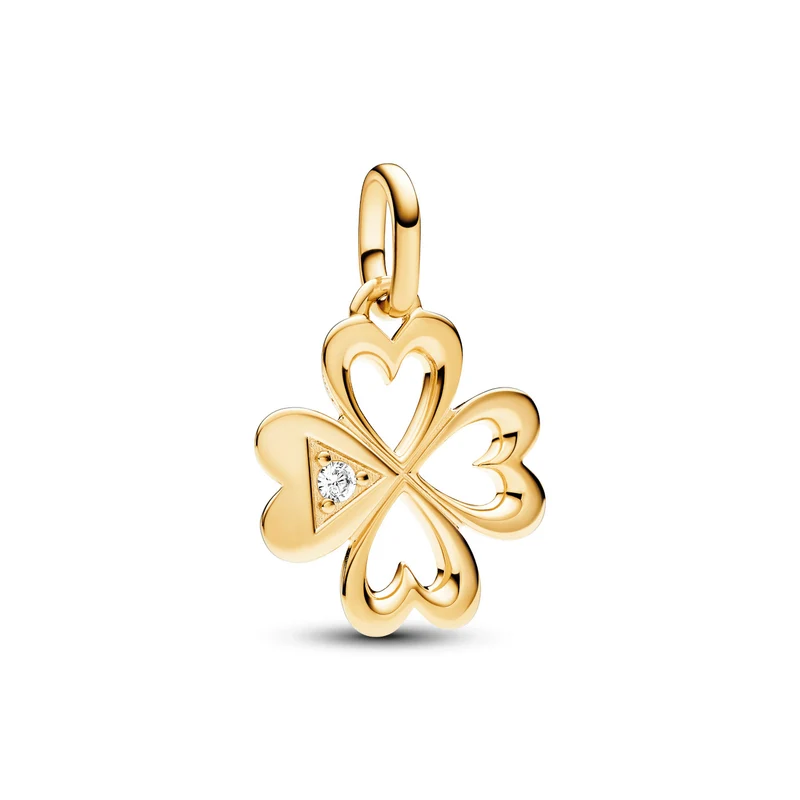 Pandora ME Gold Plated Vierbladige Klavertjevier Bedel 763034C01
