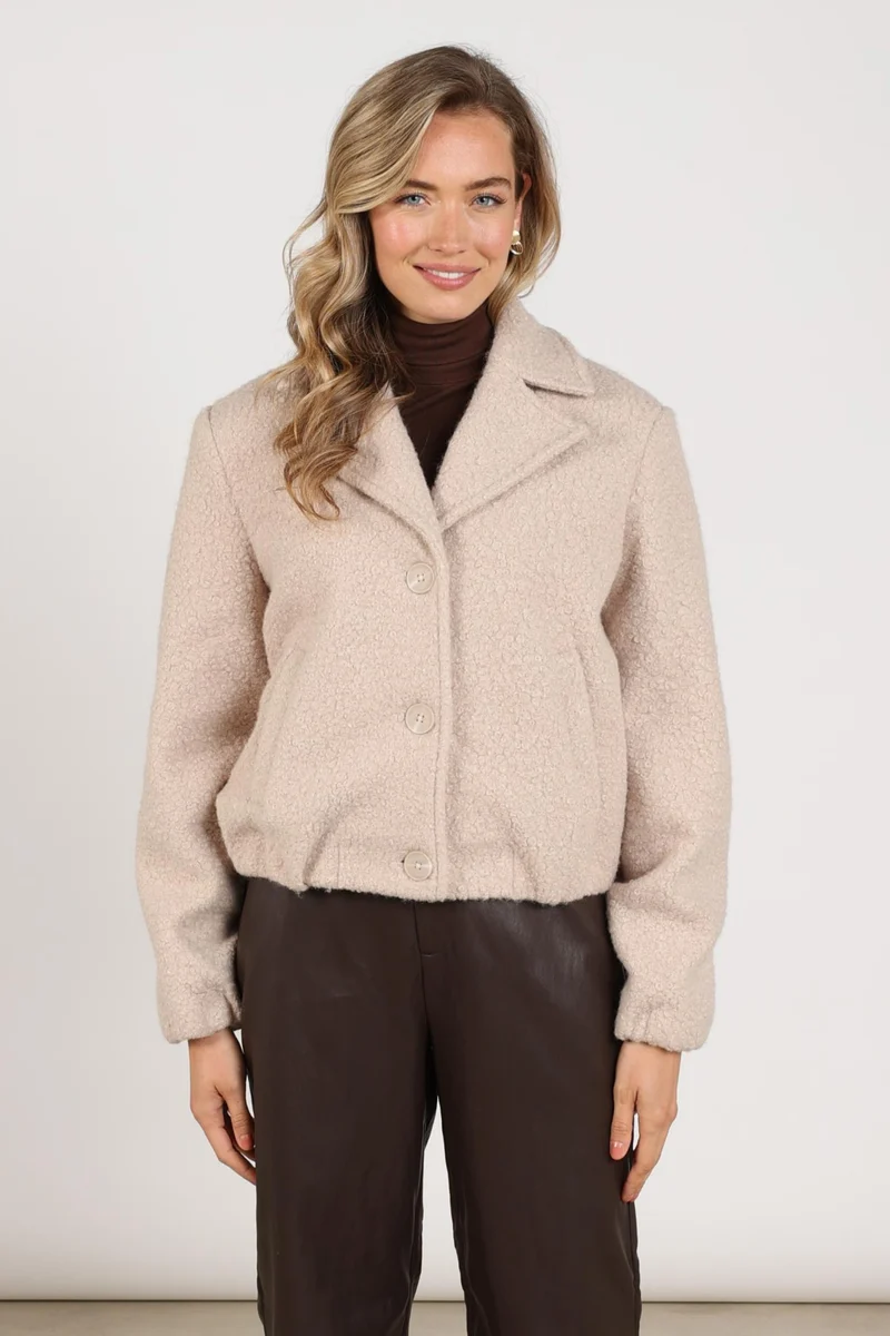 Jacket Madelin Boucle Sand NKF12010