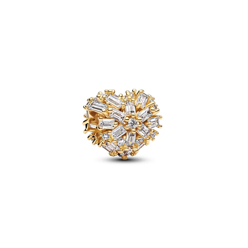 Pandora Moments Gold Plated Sparkling Heart Charm 764240C01