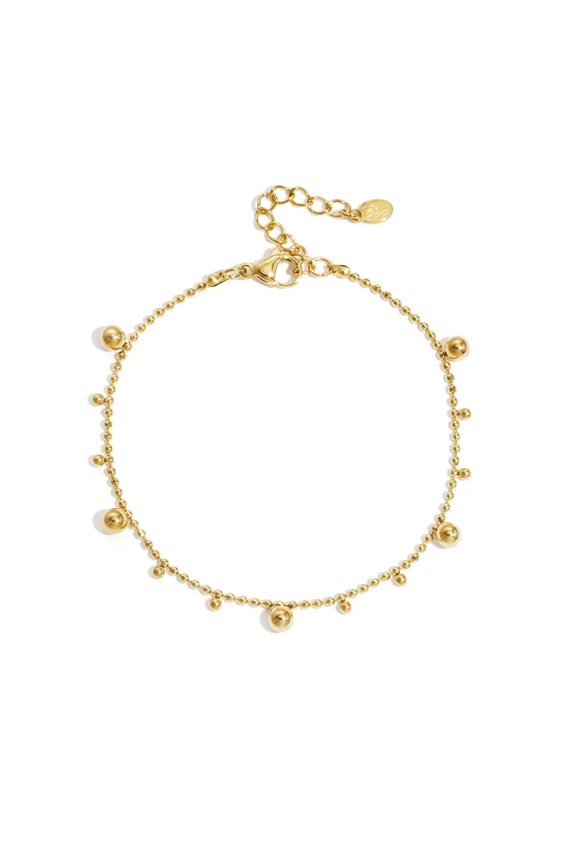 Kettingarmband Dames – RVS – Goud & Zilver – Stippendetail