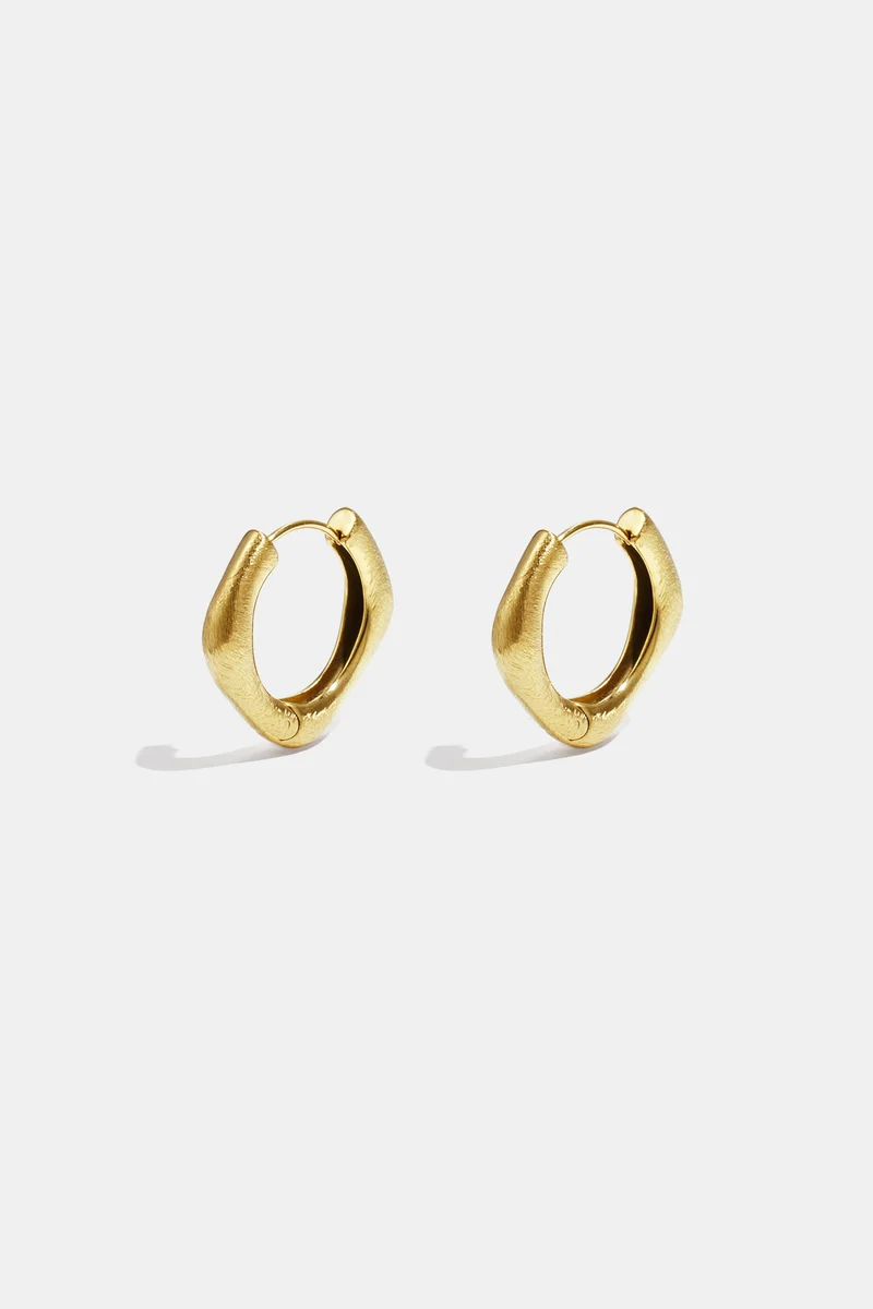 Rechthoekige Creolen Dames – 304 RVS – Goud & Zilver