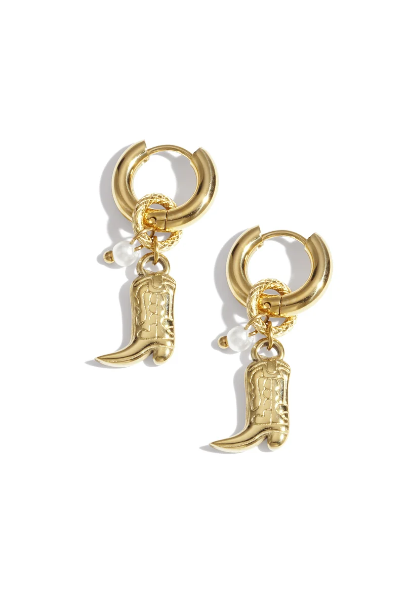 Hangoorbellen met Zoetwaterparels Dames – RVS – Goud & Zilver