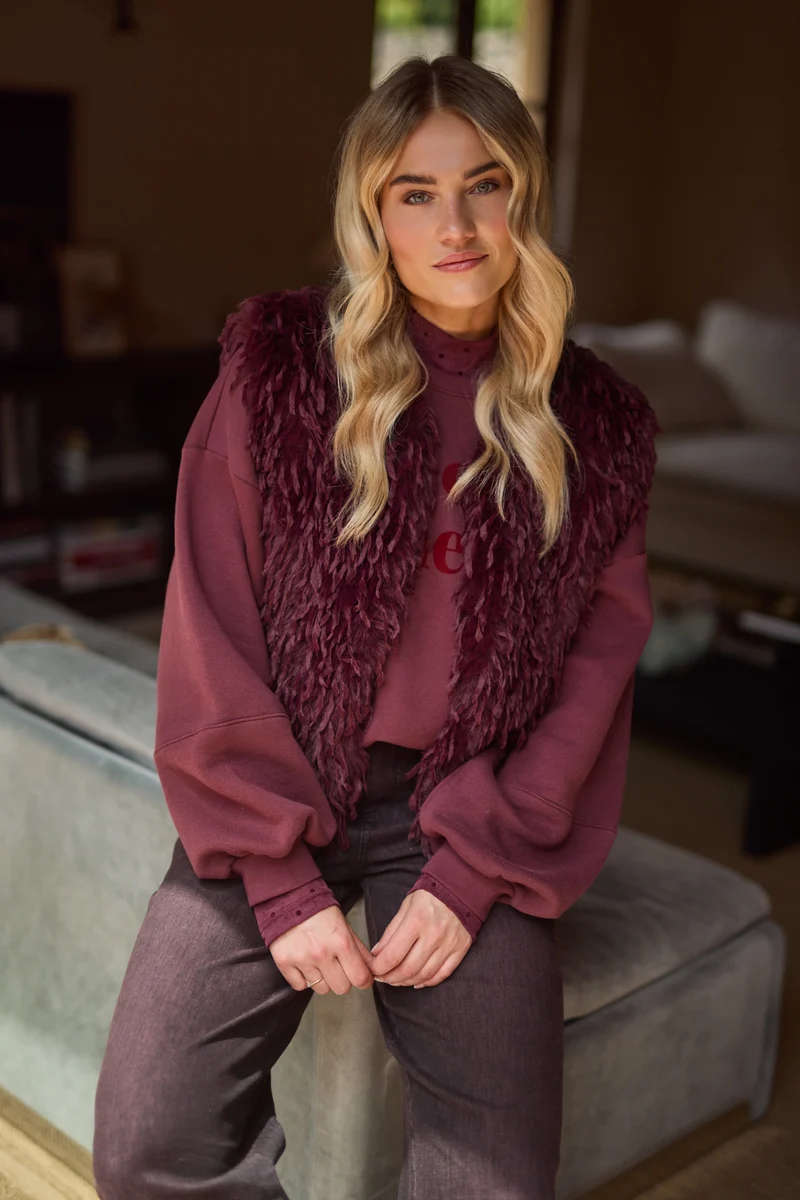 Gilet Mila Feather Cherry NKF08026