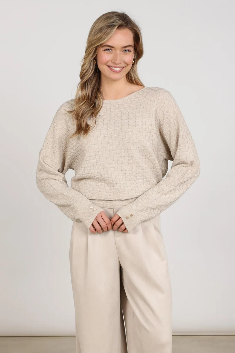 Top Kento Lurex Sand NKF01062