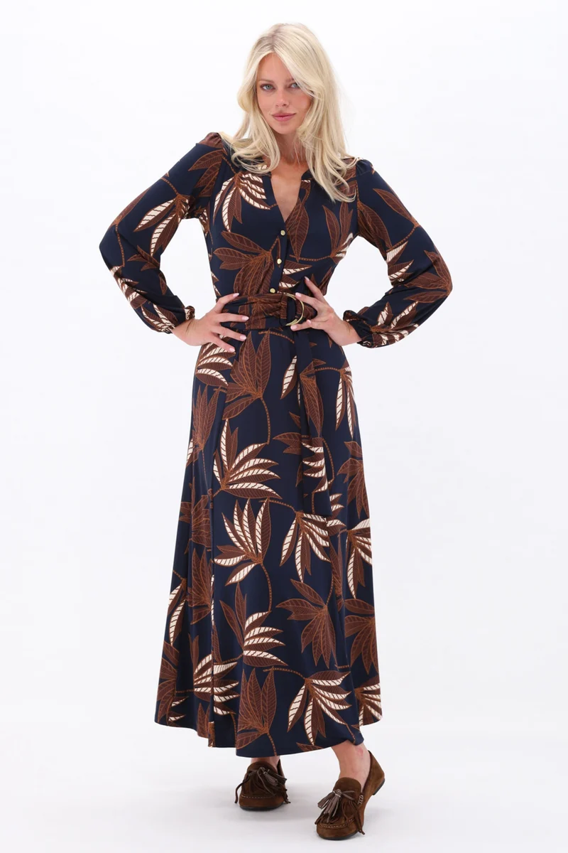 Jurk Maxi Met Botanische Print D309-P154