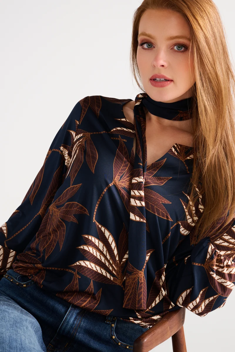 Top Sjaaltje Met Print D307-P154