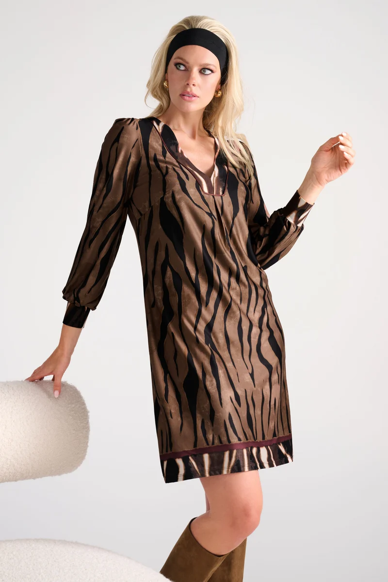 Jurk Met Dierenprint D305-P158