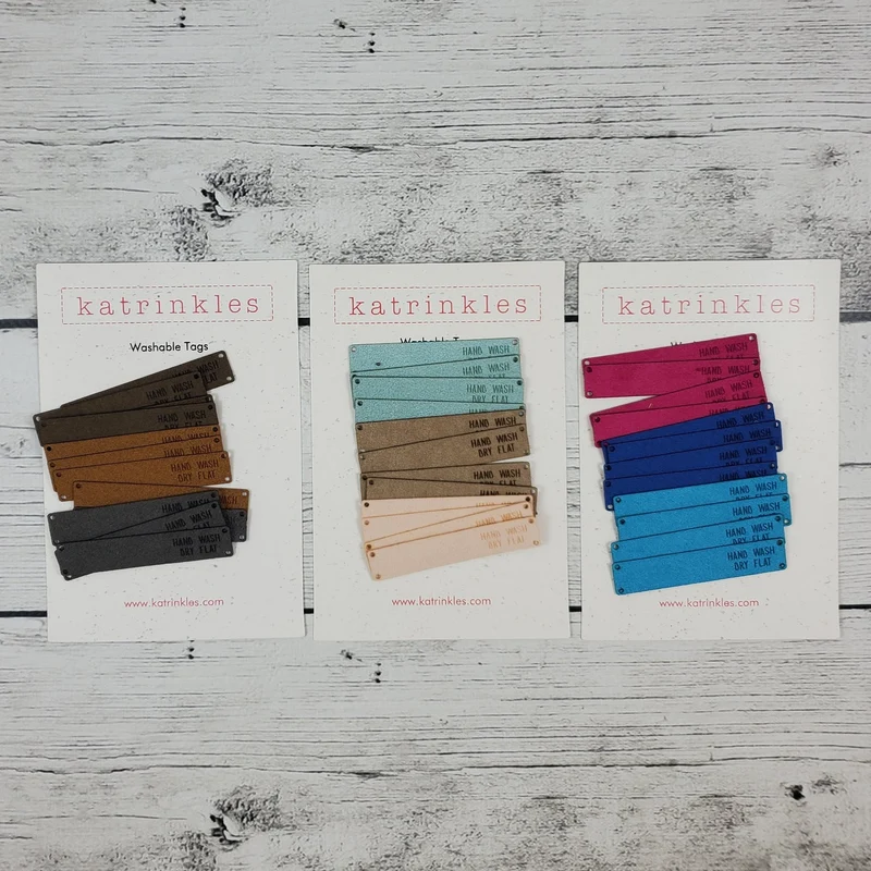 Katrinkles Hand Wash Foldover Faux Suede Tags