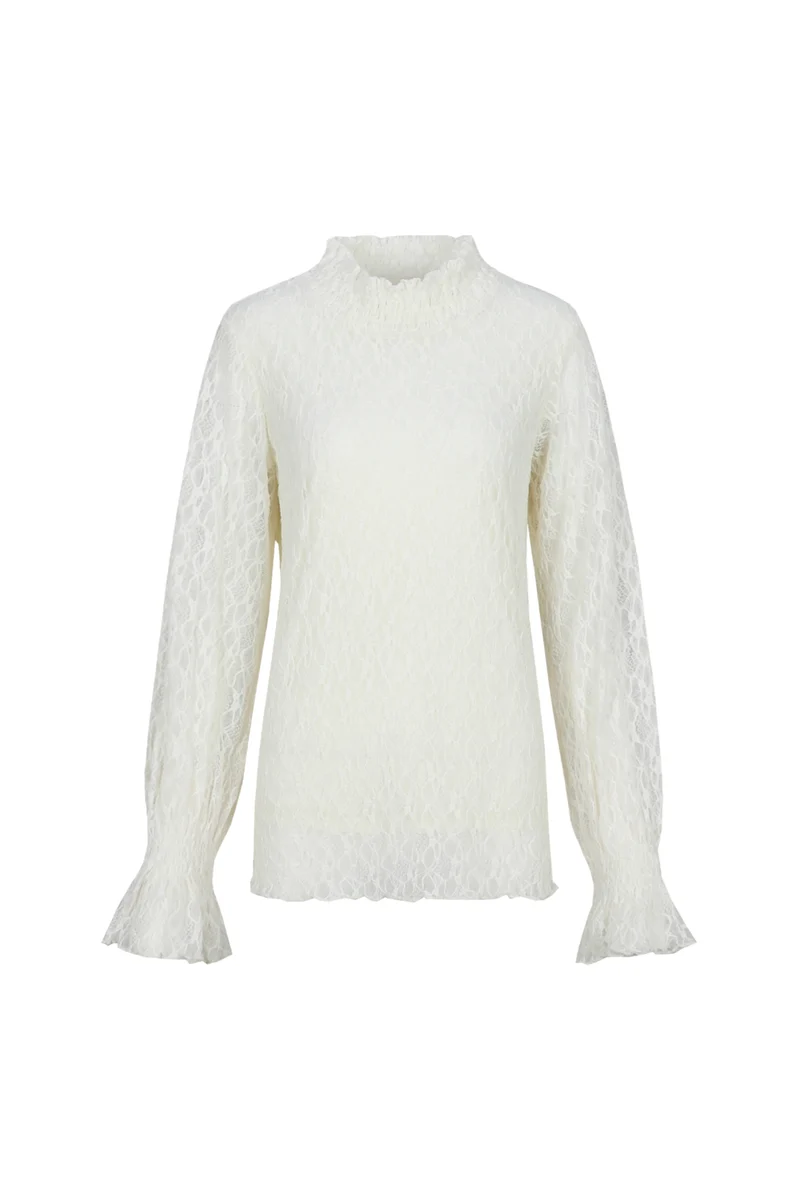 Top Eabha Wool White