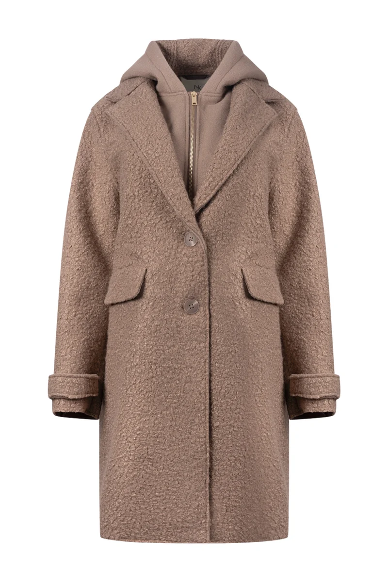Jacket Mirthe Boucle Taupe NKF12009