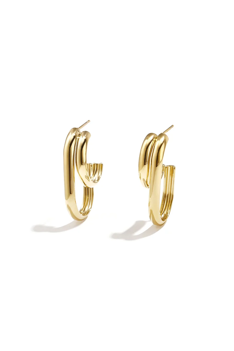 Geometrische Creolen Dames – RVS – Goud & Zilver