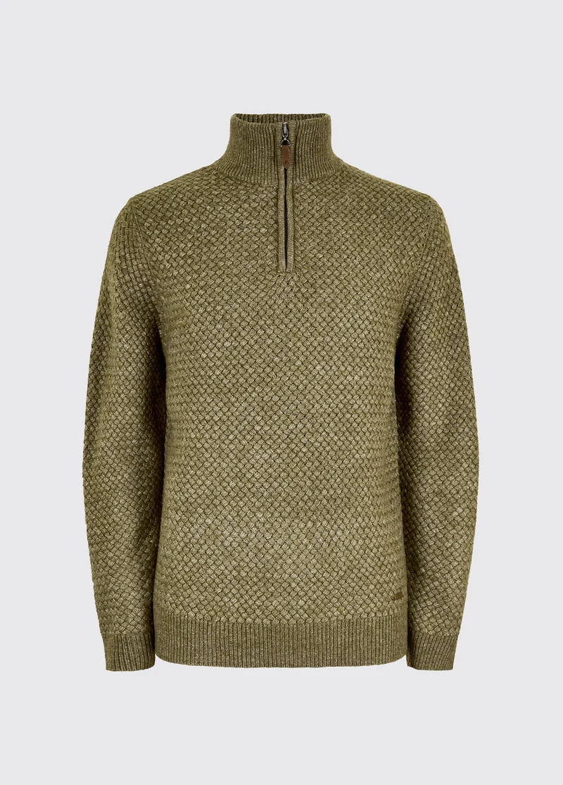 Power Heren Basketweave Trui - Dusky Green