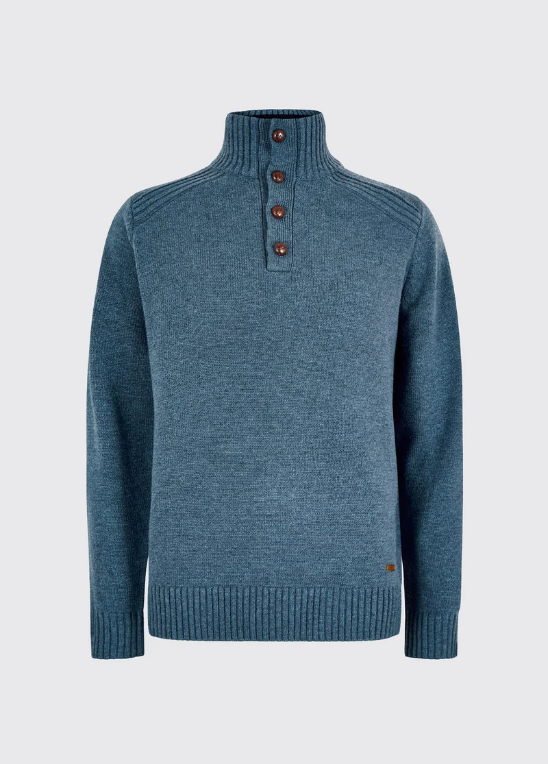 Shields Heren Gebreide Trui - Indigo