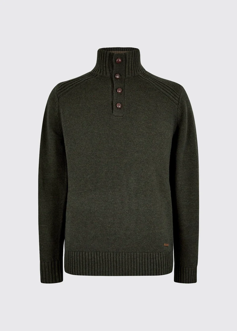 Shields Heren Gebreide Trui - Olive