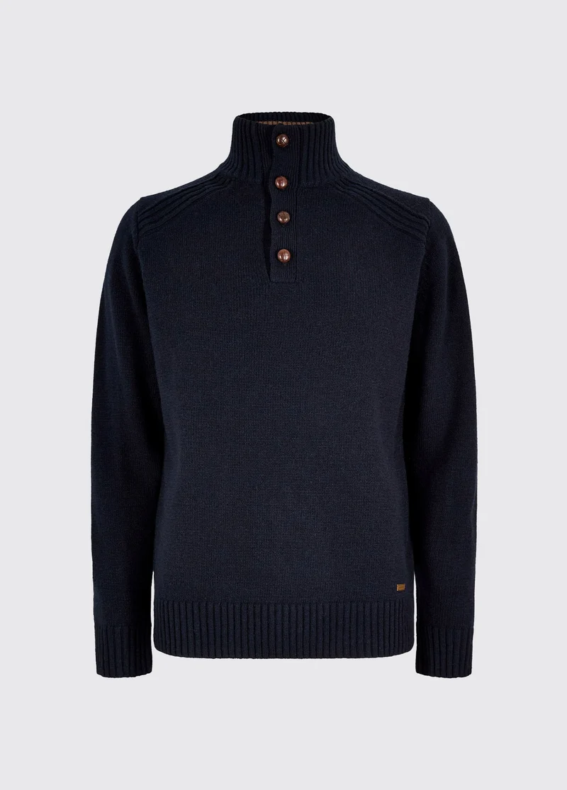 Shields Heren Gebreide Trui - Navy