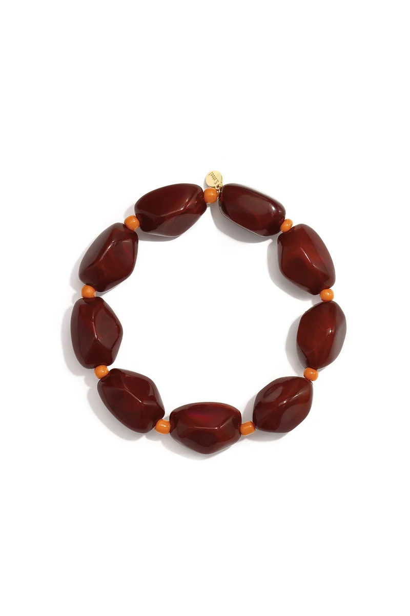 Kralenarmband Dames – Acryl, Glas & RVS – 6 Kleuren