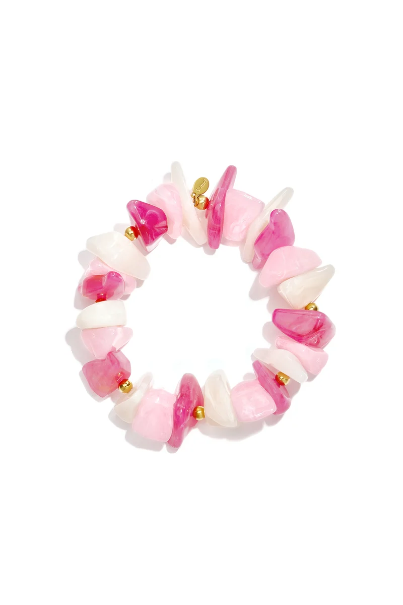 Kralenarmband Dames – Acryl & RVS – 9 Kleuren