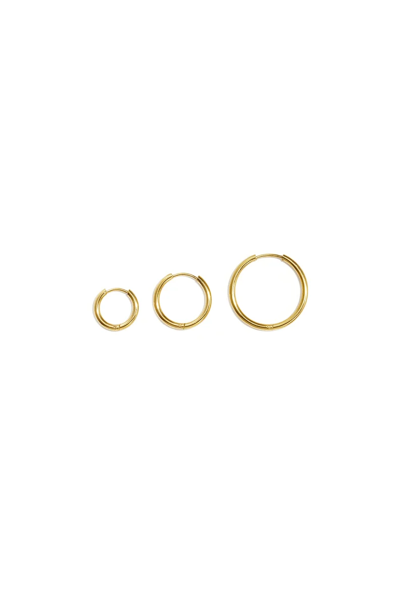 Geometrische Oorbellen Set Dames – RVS – Goud & Zilver
