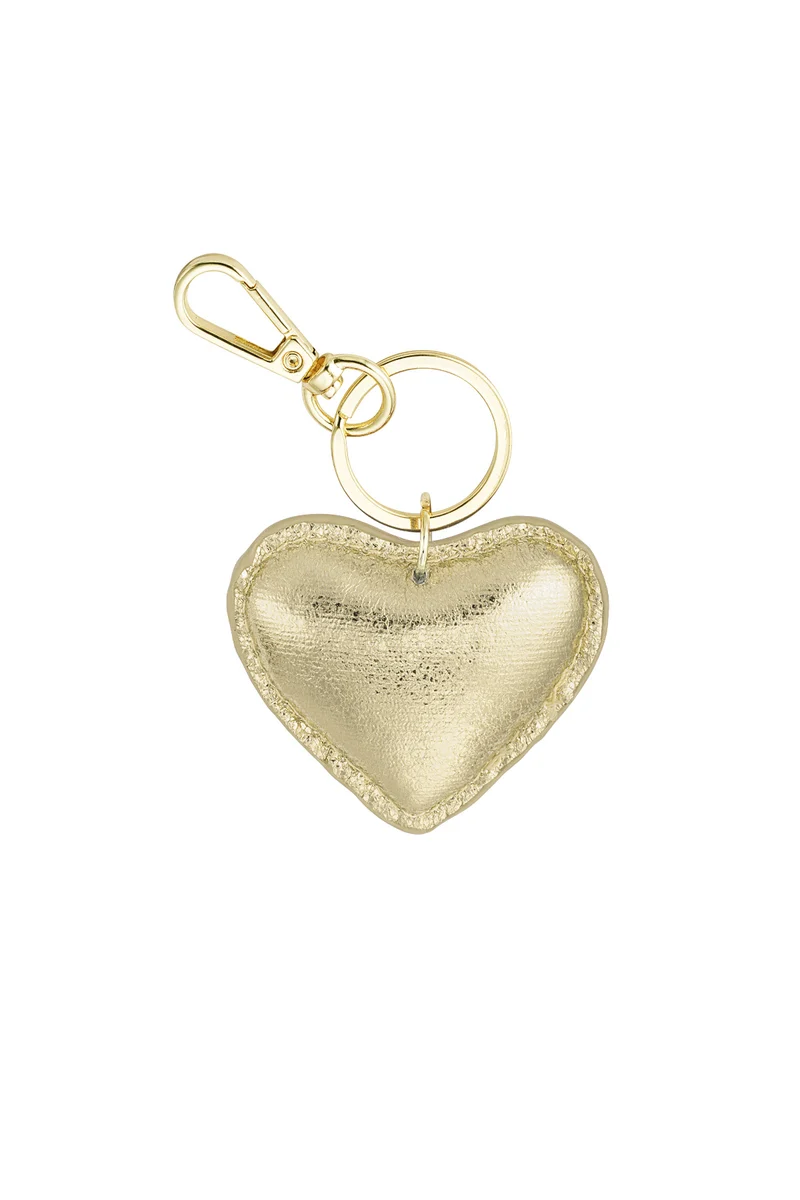 Hartvormige Sleutelhanger – PU Leer – 12 Kleuren