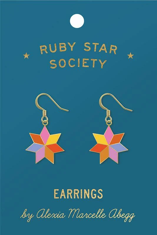 Ruby Star Society Enamel Earrings