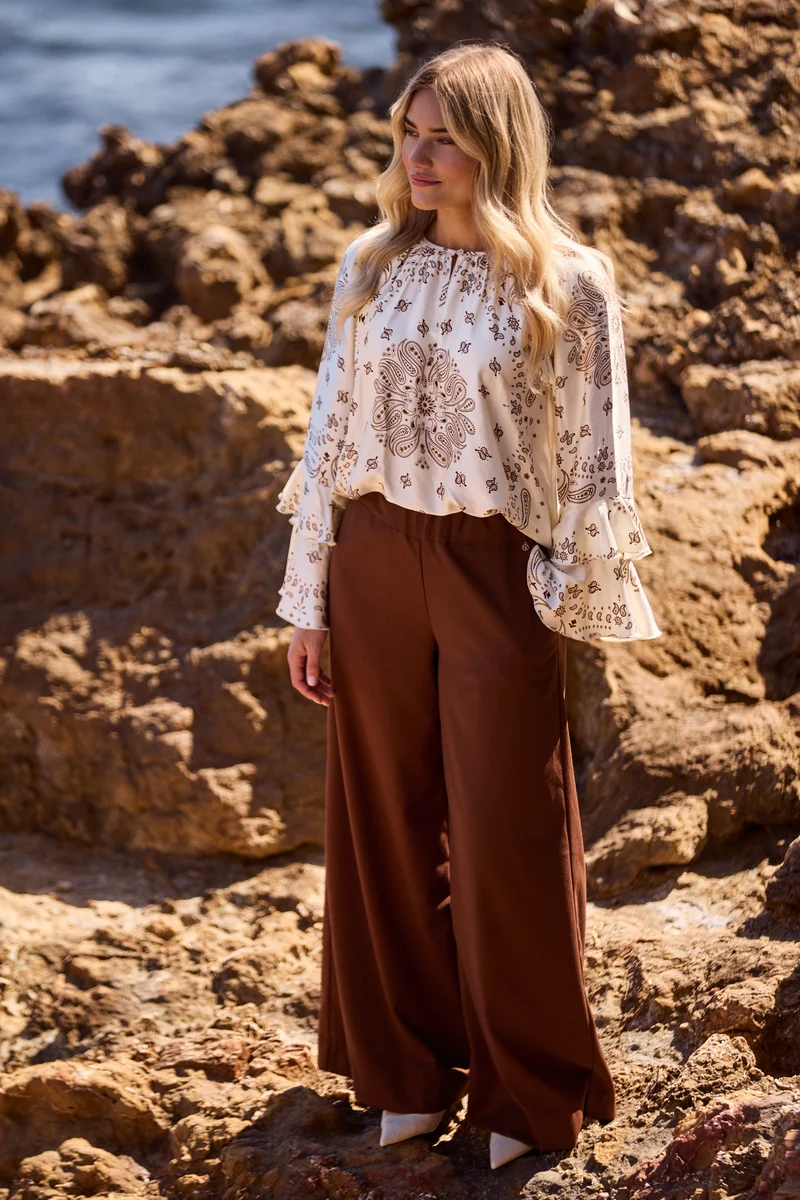 Broek Lieve Espresso NKF09059