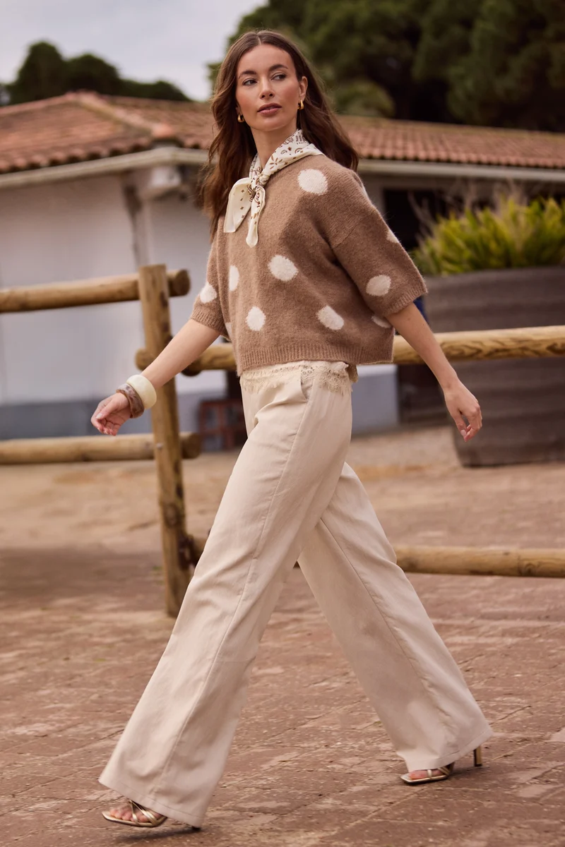 Broek Beverly Sand NKF09083