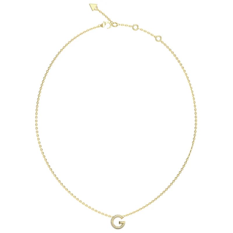 Guess G Crystal Gold Necklace JUBN05441JWYGT-U