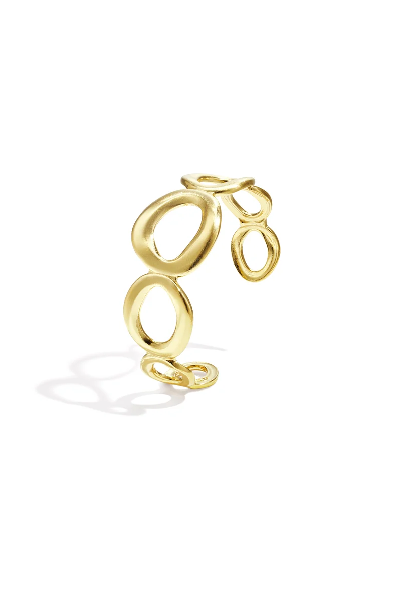 Manchetarmband Dames – RVS – Goud & Zilver – Minimalistisch