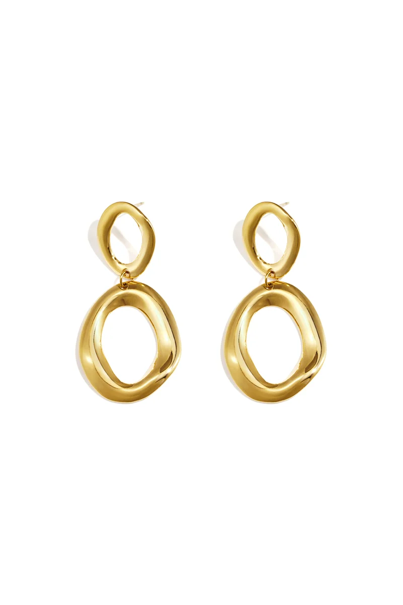 Oorbellen Set Dames – RVS – Cirkel – Goud & Zilver