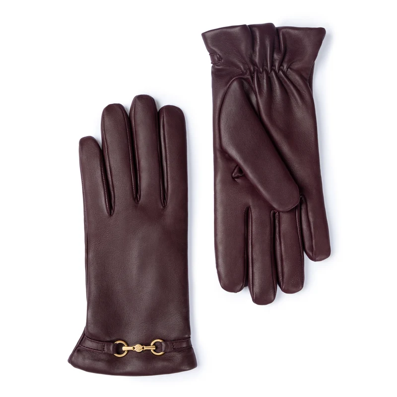Isabel Bernard Isabel Bernard Honoré Marcelia bordeaux leren handschoenen van geitenleer IB67001-352-6.5
