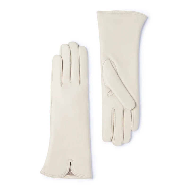 Isabel Bernard Isabel Bernard Honoré Sylvie crème leren handschoenen van geitenleer IB67004-372-7