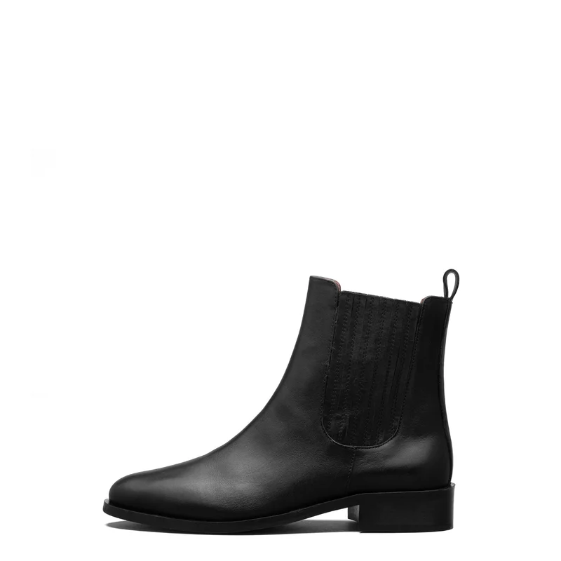 Isabel Bernard Vendôme Chey Zwarte Leren Chelsea Boots Van Kalfsleer IB53012-001-42