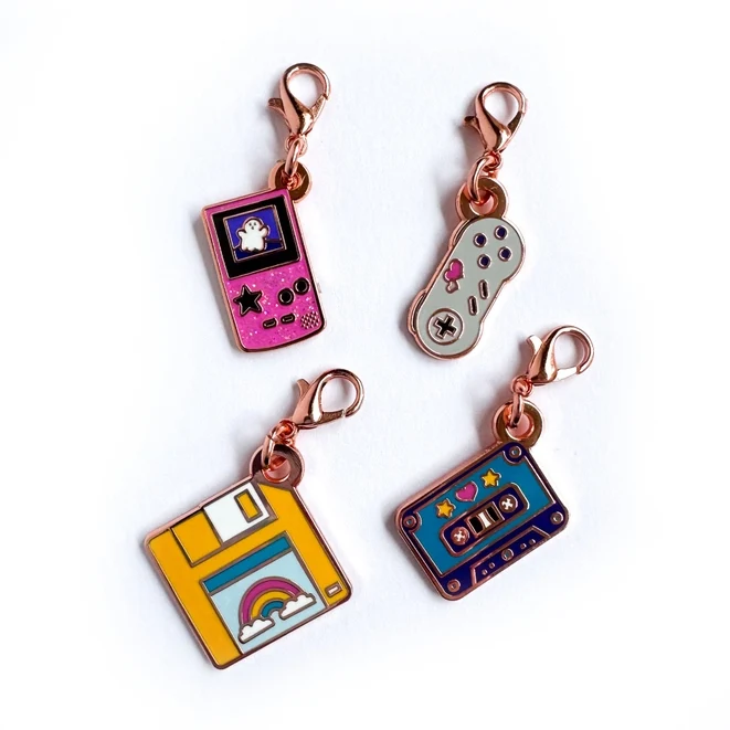 Totally 90's Stitch Marker Charm Set