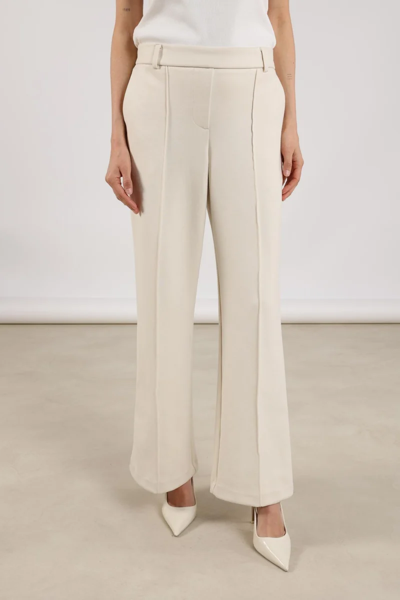 Broek Jill Scuba Offwhite NKS09008