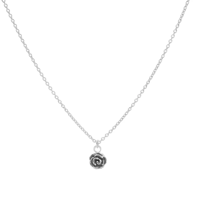 Karma 925 Sterling Zilveren Flower Ketting T233 (Lengte: 38.00-45.00 cm)