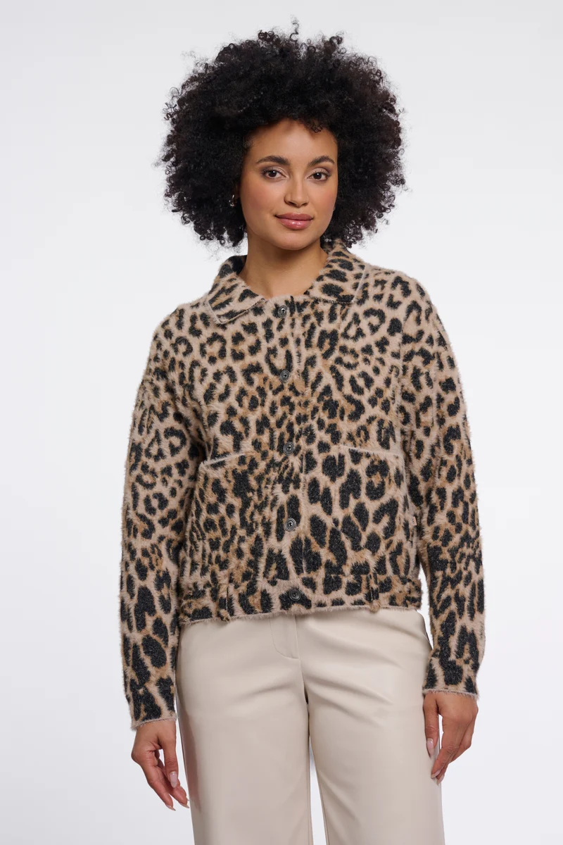 Jacket Bubbly Light Leopard