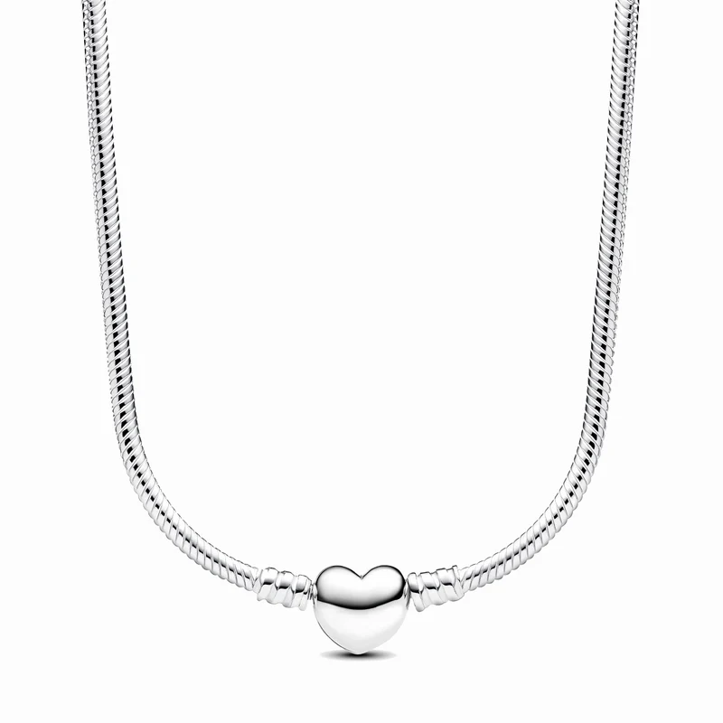Pandora Moments 925 Sterling Silver Snake Chain Necklace 393091C00-45