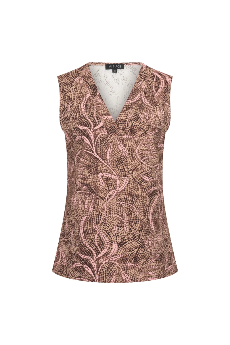 Travel Top Twilight Twigs Print Espresso 202425