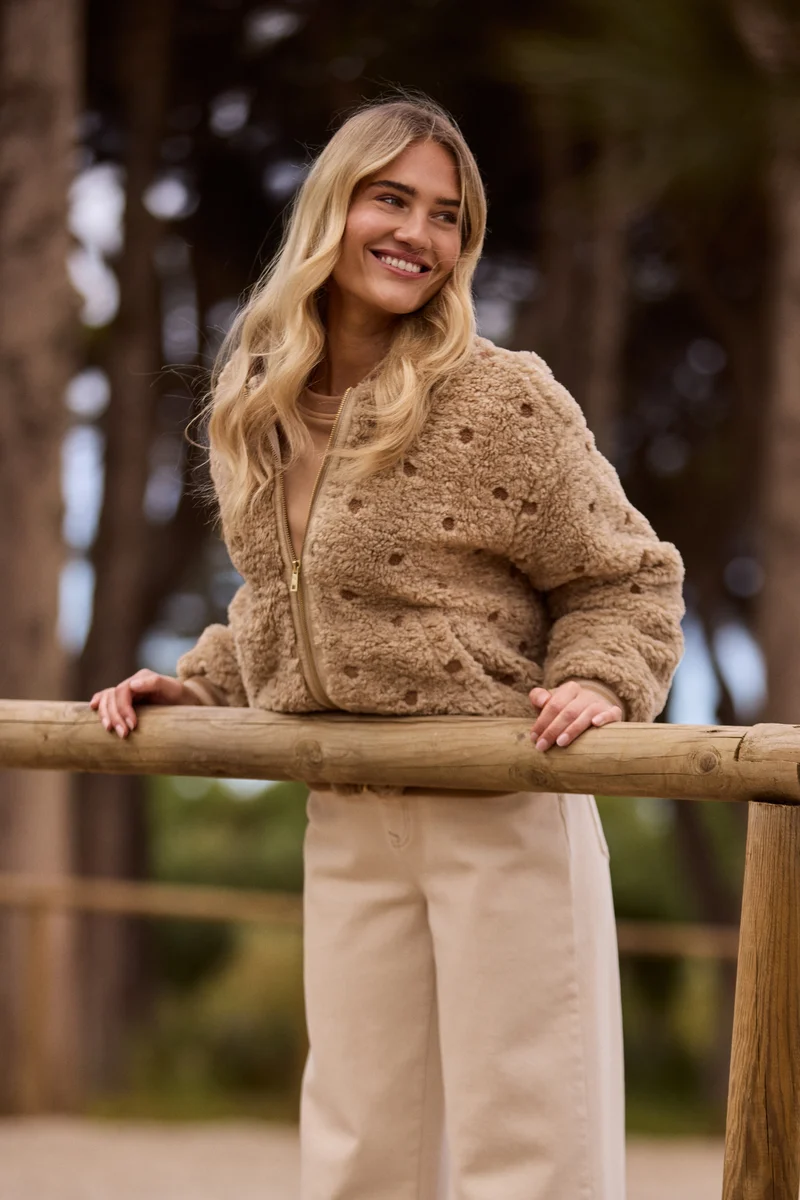 Jacket Henny Dots Sand NKF13114