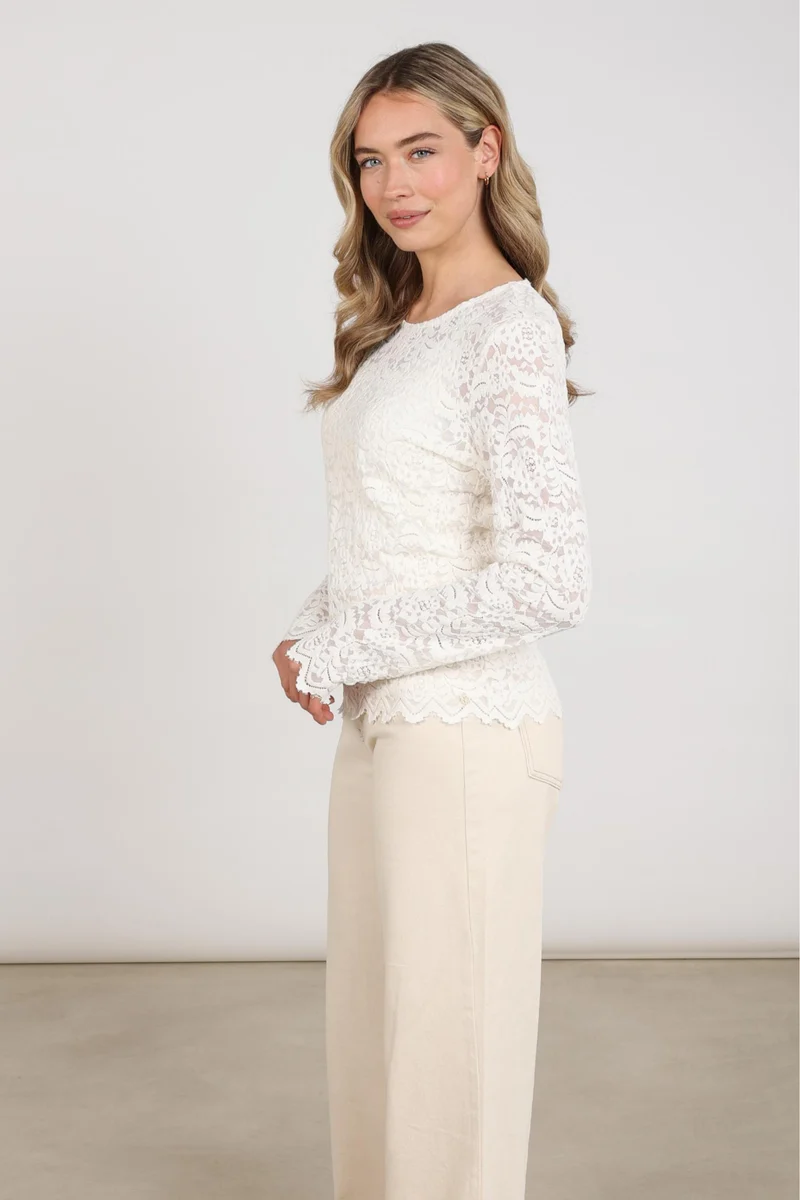 Top Wies Lace Offwhite NKF01099