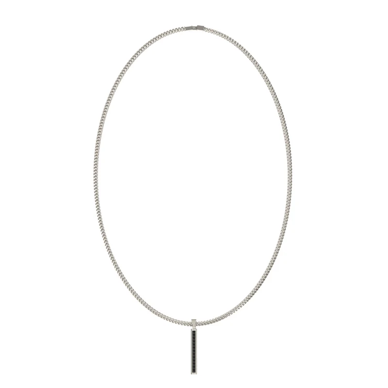 Guess Eclipse Noir Silver Necklace JUMN05098JWSTT-U