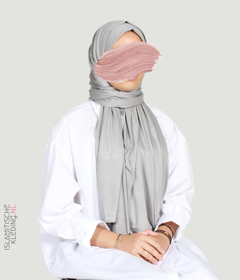 Maxi Jersey Scarf 80x200 Stone