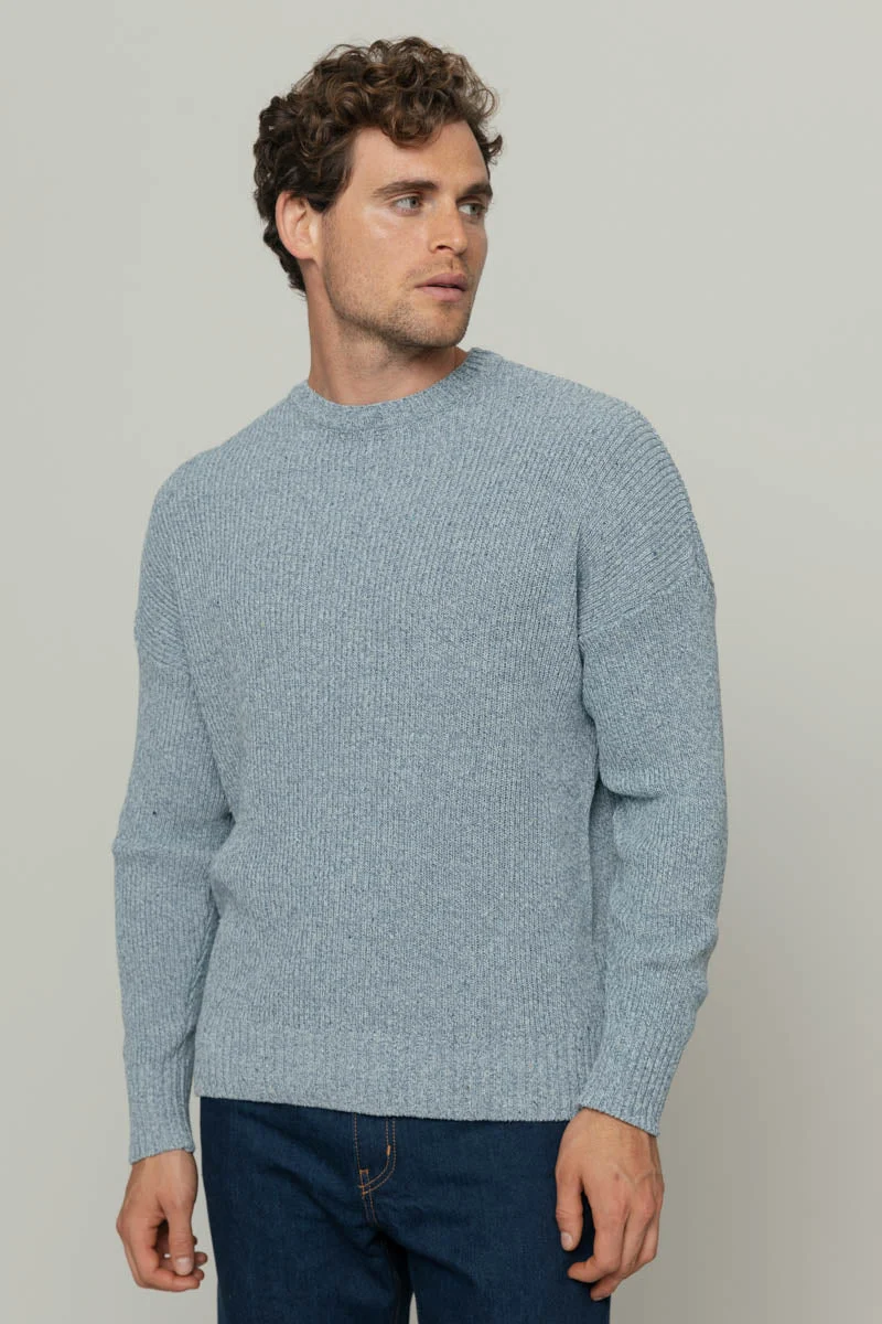 Maglia Uomo Cotone Jeans Rigenerato Cosimo