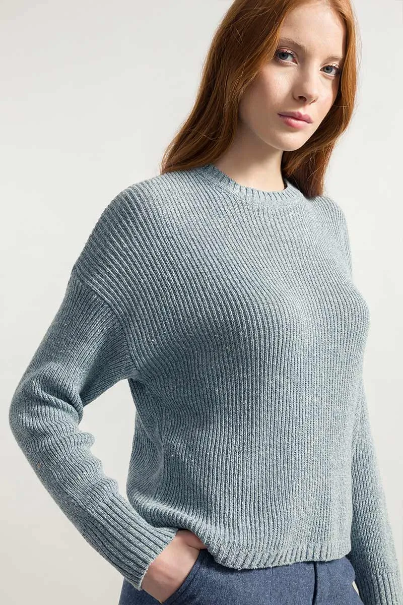 Maglia Donna Cotone Jeans Rigenerato Daria