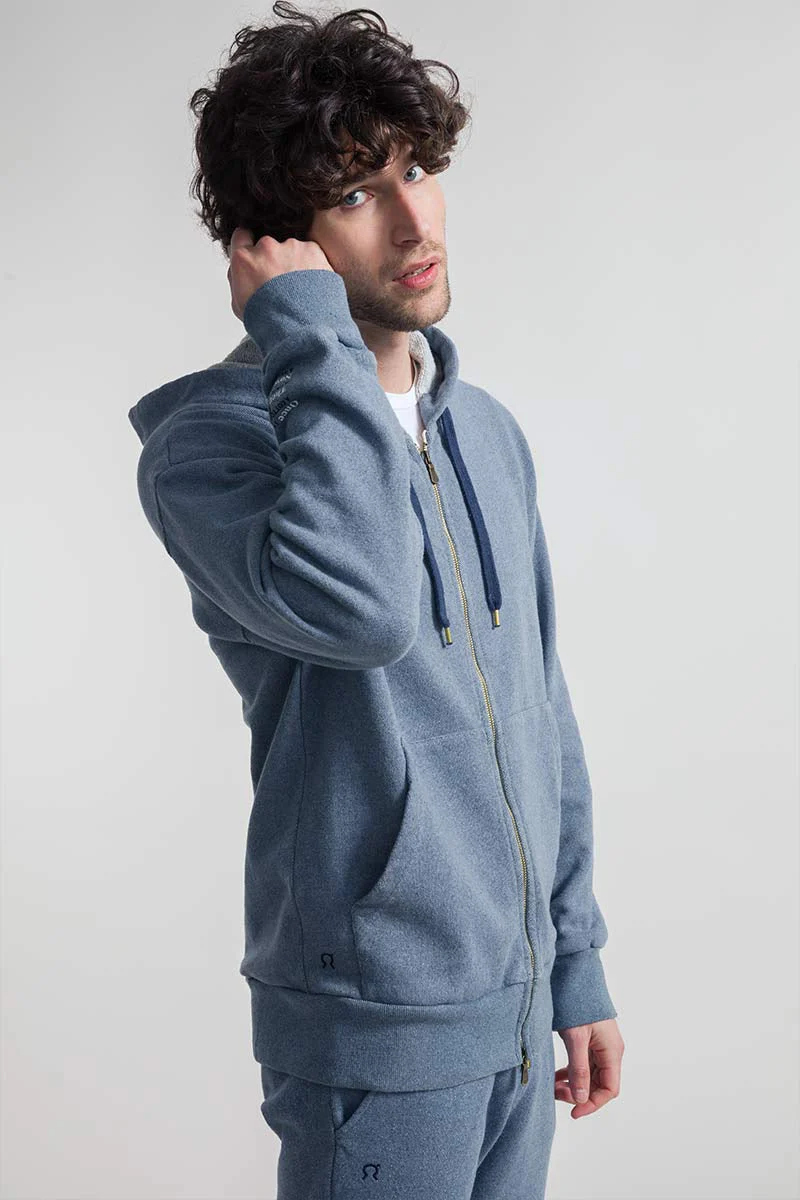 Felpa Uomo Cotone Jeans Rigenerato Juri