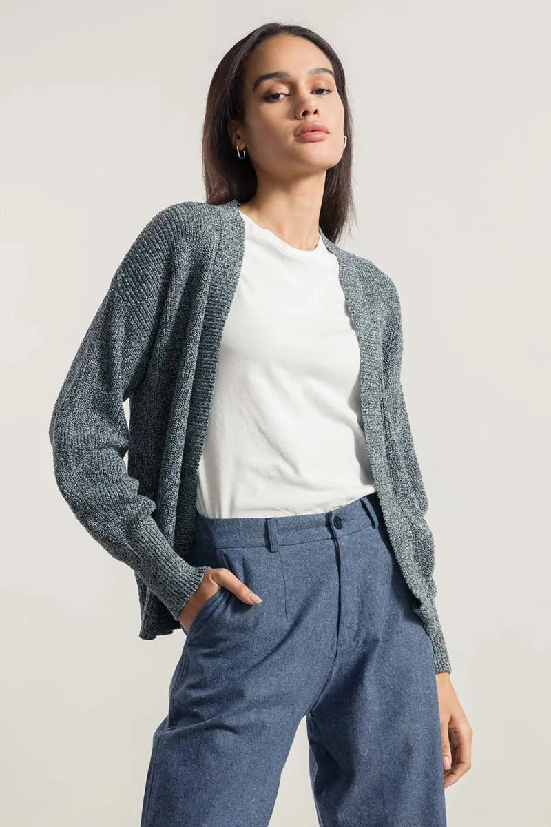 Cardigan Donna Cotone Jeans Rigenerato Cara
