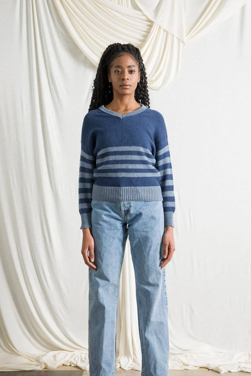 Maglia Donna Cotone Jeans rigenerato Brigitte