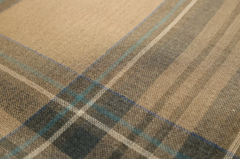 Kinalba Seidenschal Stewart Beige | Kaschmir & Seide | Made in Scotland